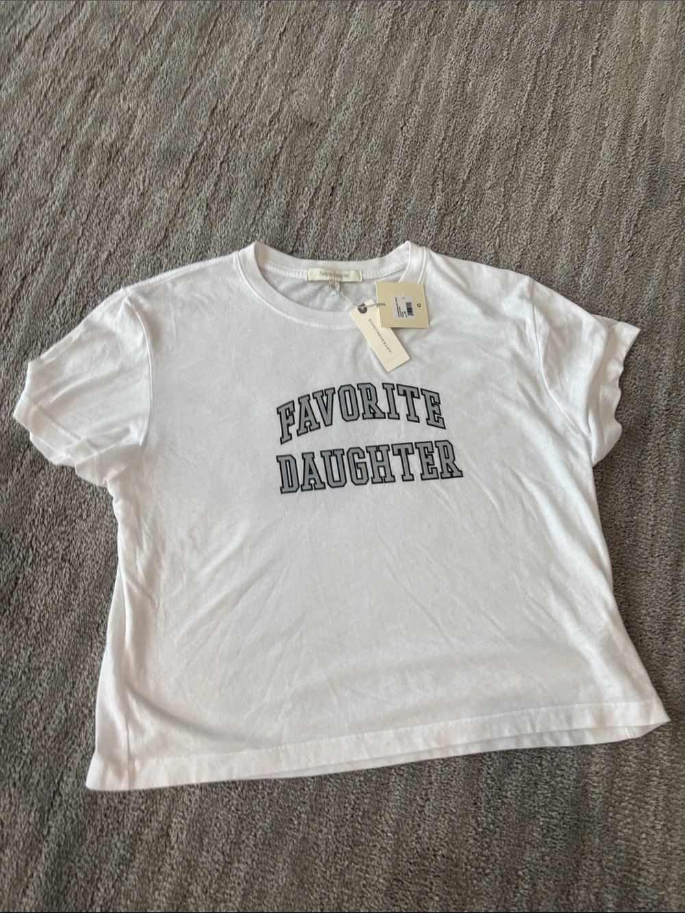 Favorite Daughter White Graphic Tee -